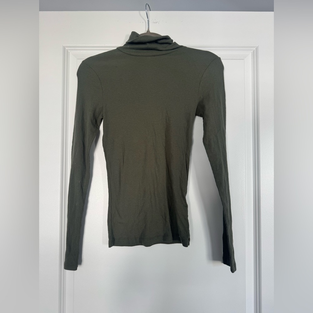 Hollister Dark Olive Long Sleeve Tee